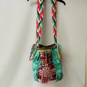 Luxchilas Luxury Boho Crystal Wayuu Mochila Bag- NEW WITH TAG